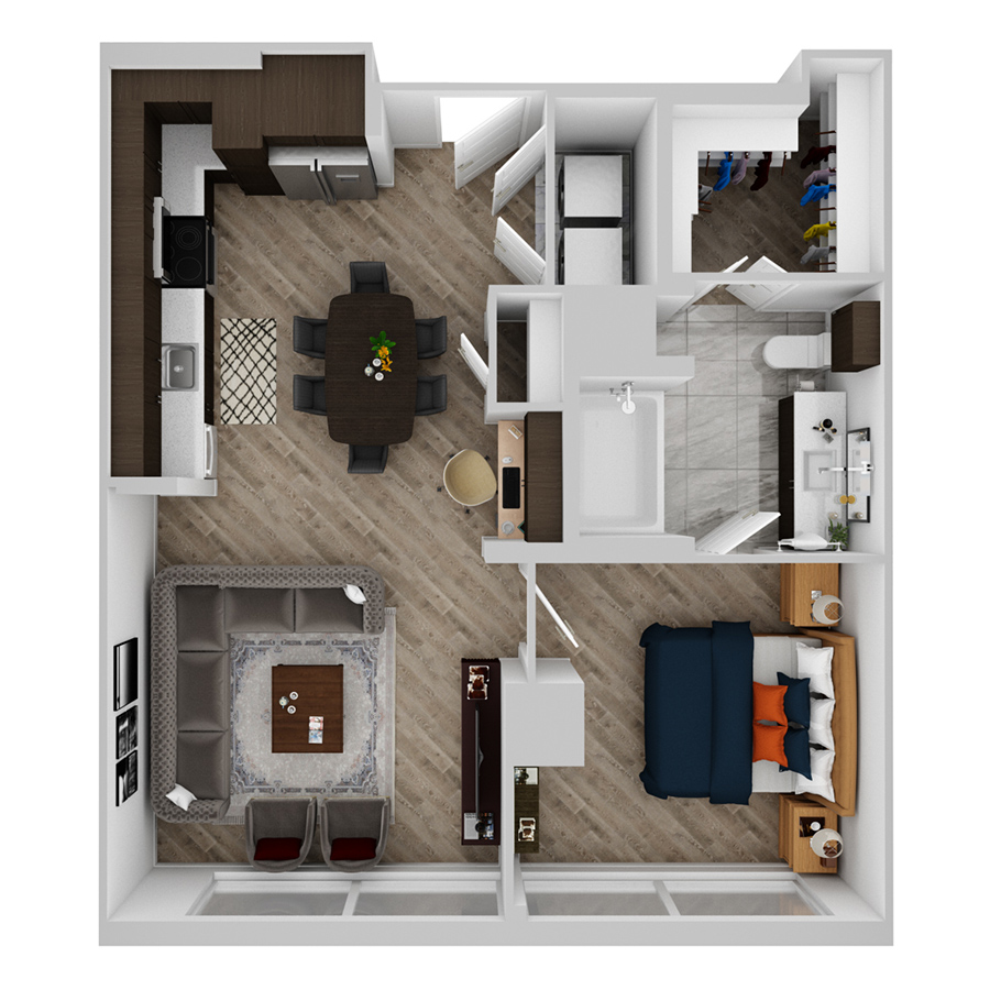1 Bedroom Apartment – 888 Juniper St NE #2016, Atlanta, GA