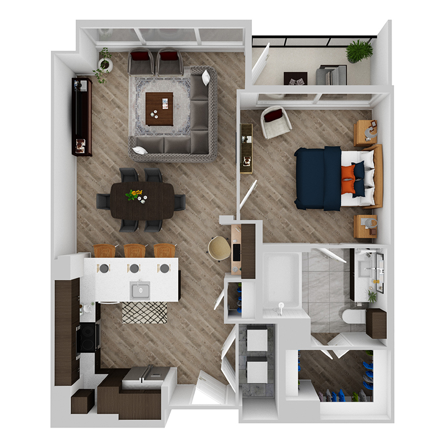 1 Bedroom Apartment – 888 Juniper St NE #2317, Atlanta, GA
