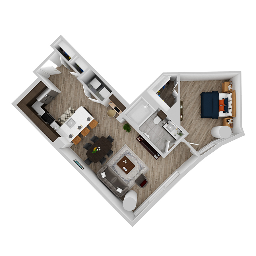 1 Bedroom Apartment – 888 Juniper St NE #1908, Atlanta, GA