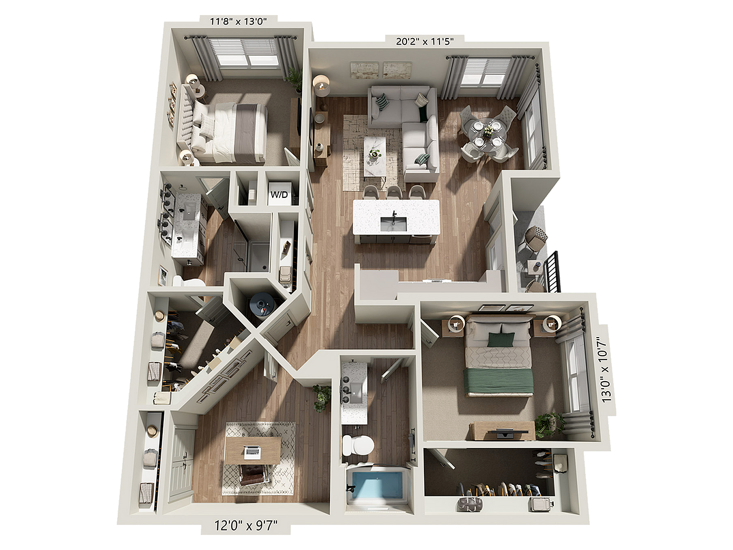 B2A floor plan
