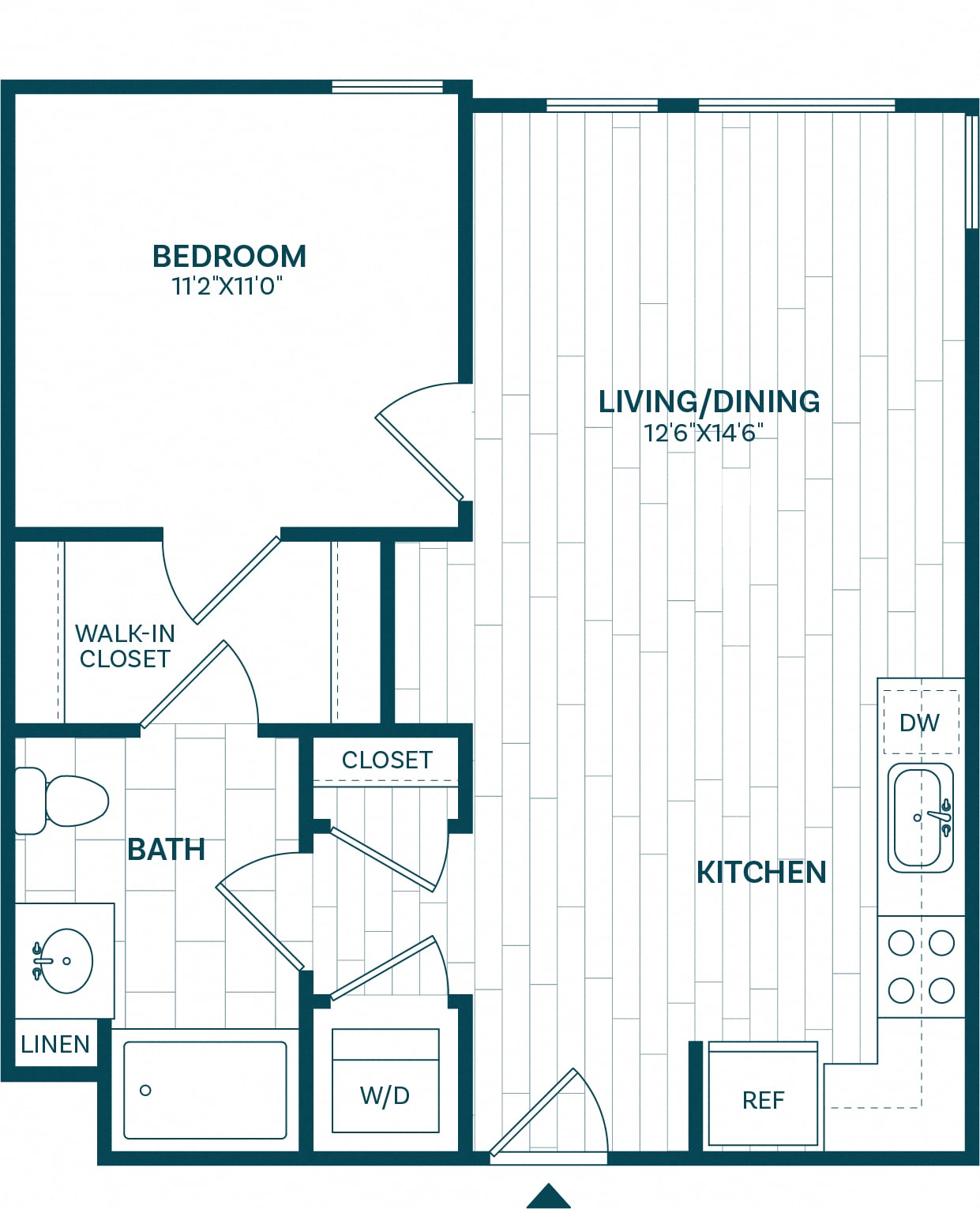 1 Bed/1 Bath-A3 floor plan