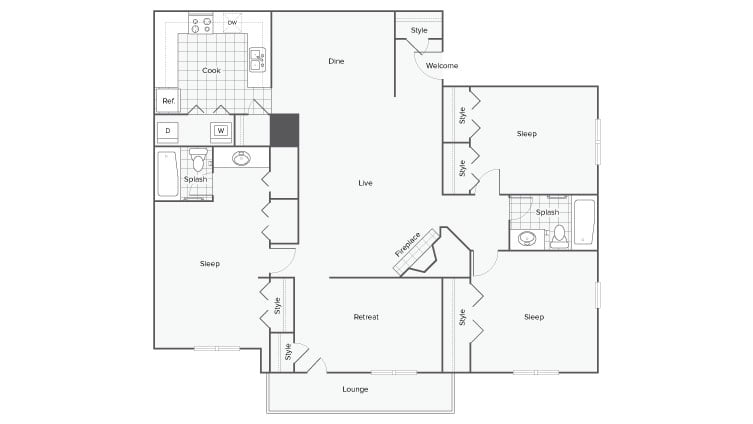Dogwood 3X2 Elite floor plan
