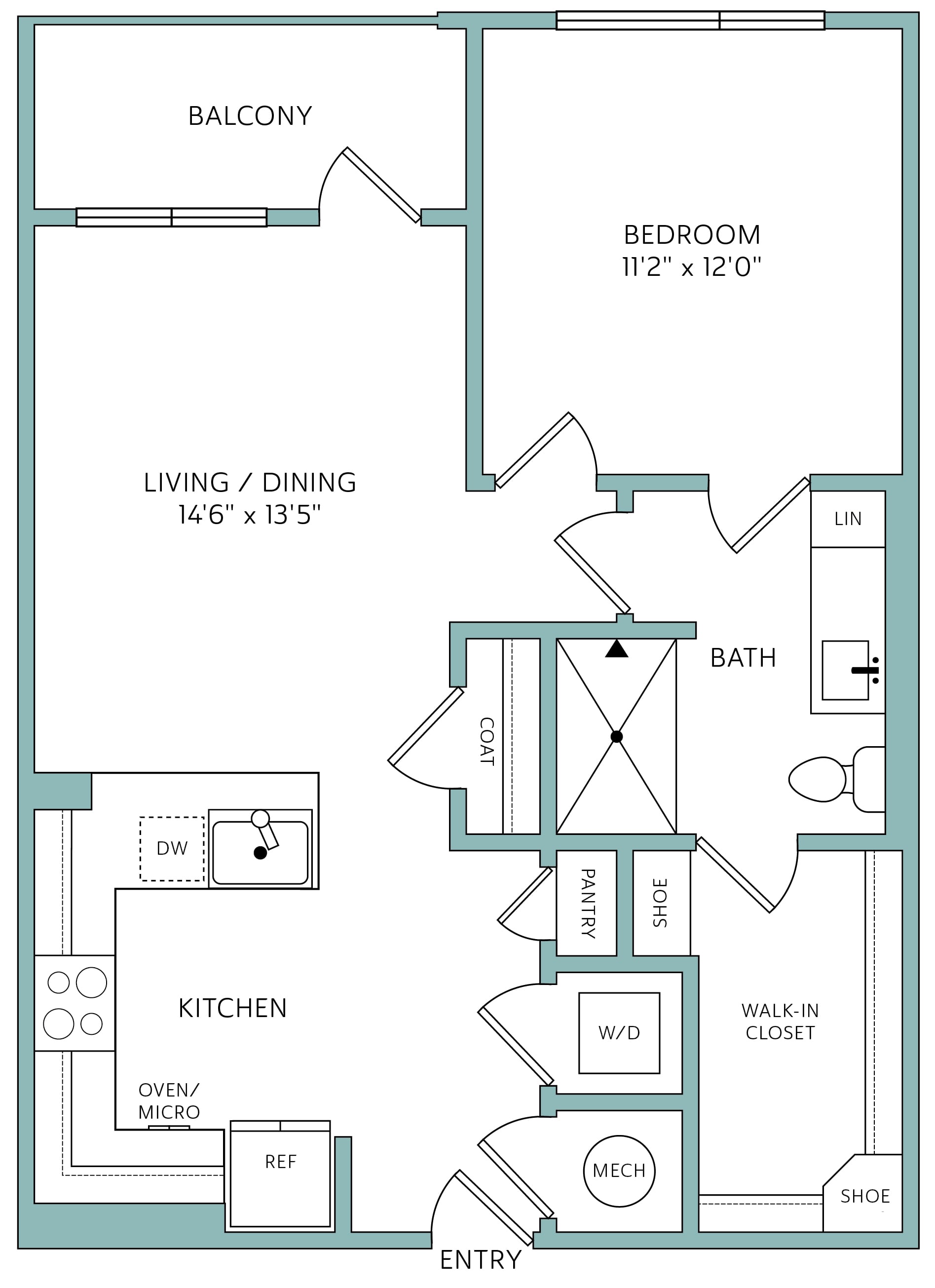 A2 floor plan