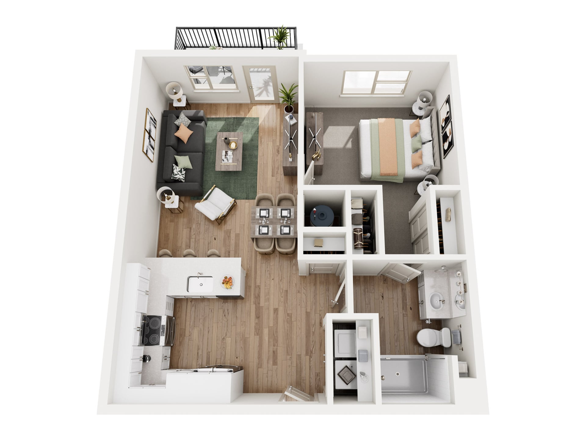 Oak floor plan