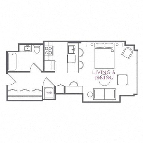 Unit 0711 floor plan