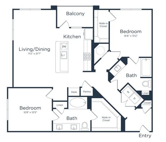 B2A floor plan