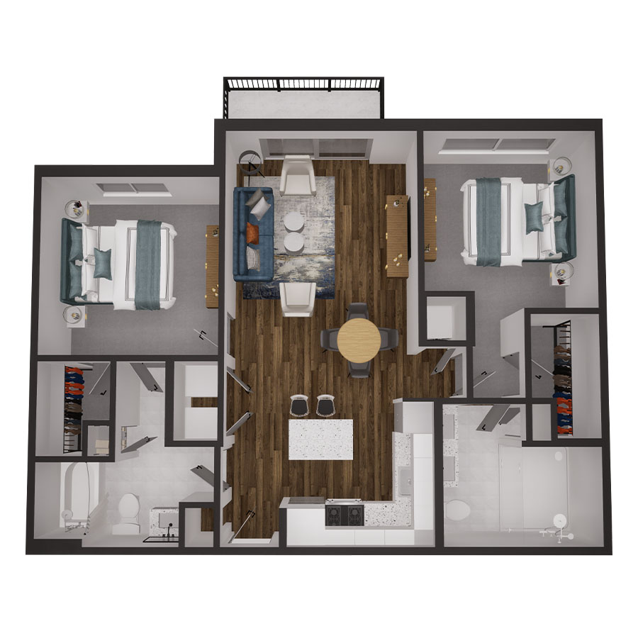 2B floor plan