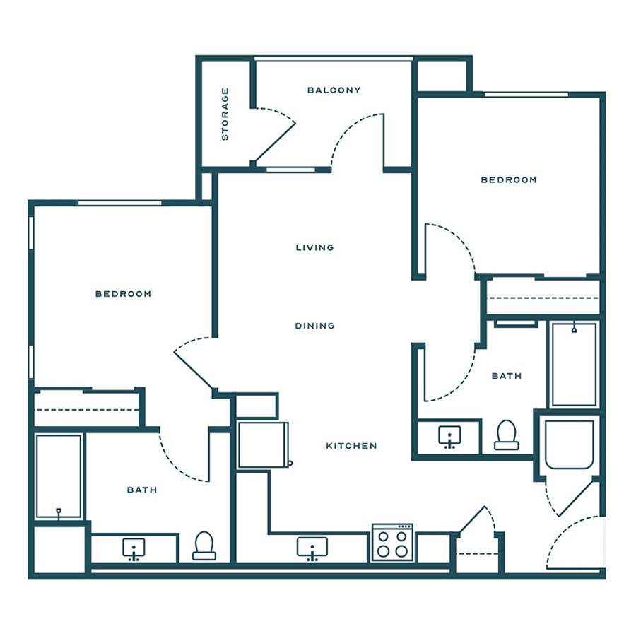 50% 2.3 floor plan