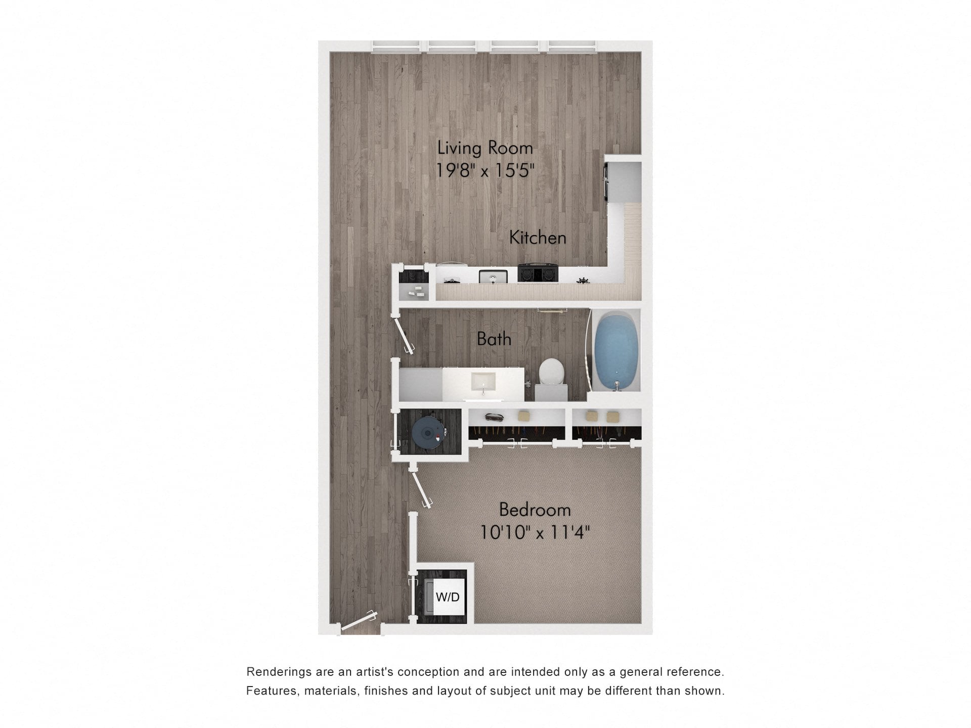 E1 floor plan