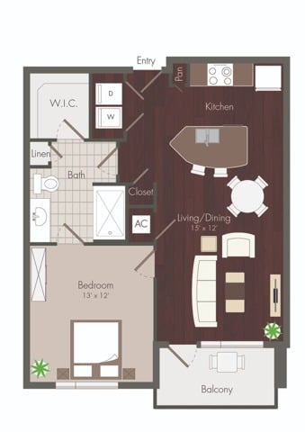 Clyde - Renovated floor plan