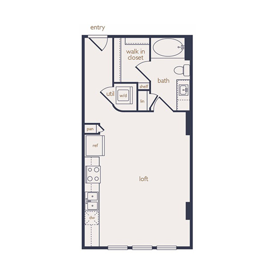E1 floor plan