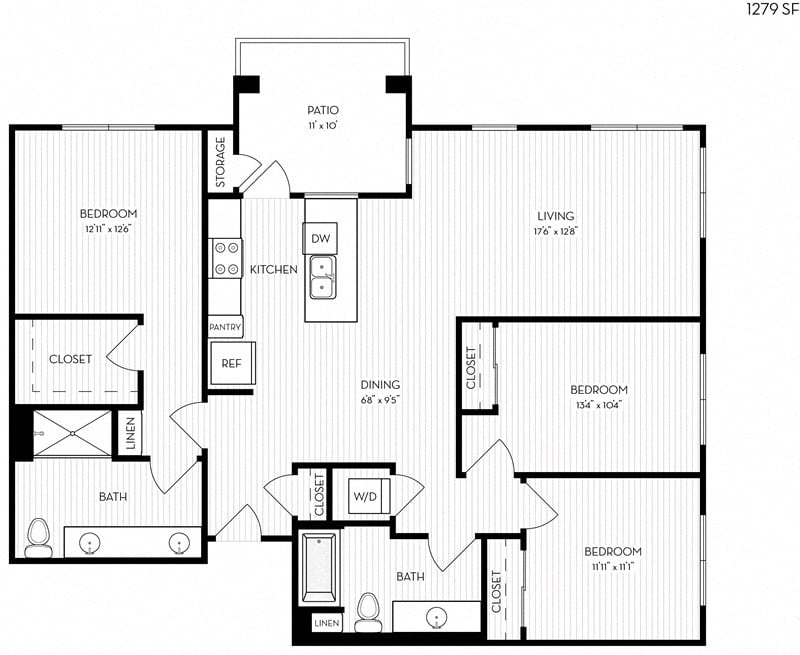 Revela Floorplan 3-2B-3 floor plan
