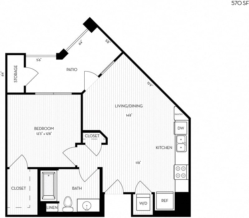 Revela Floorplan 1-1A-1 floor plan