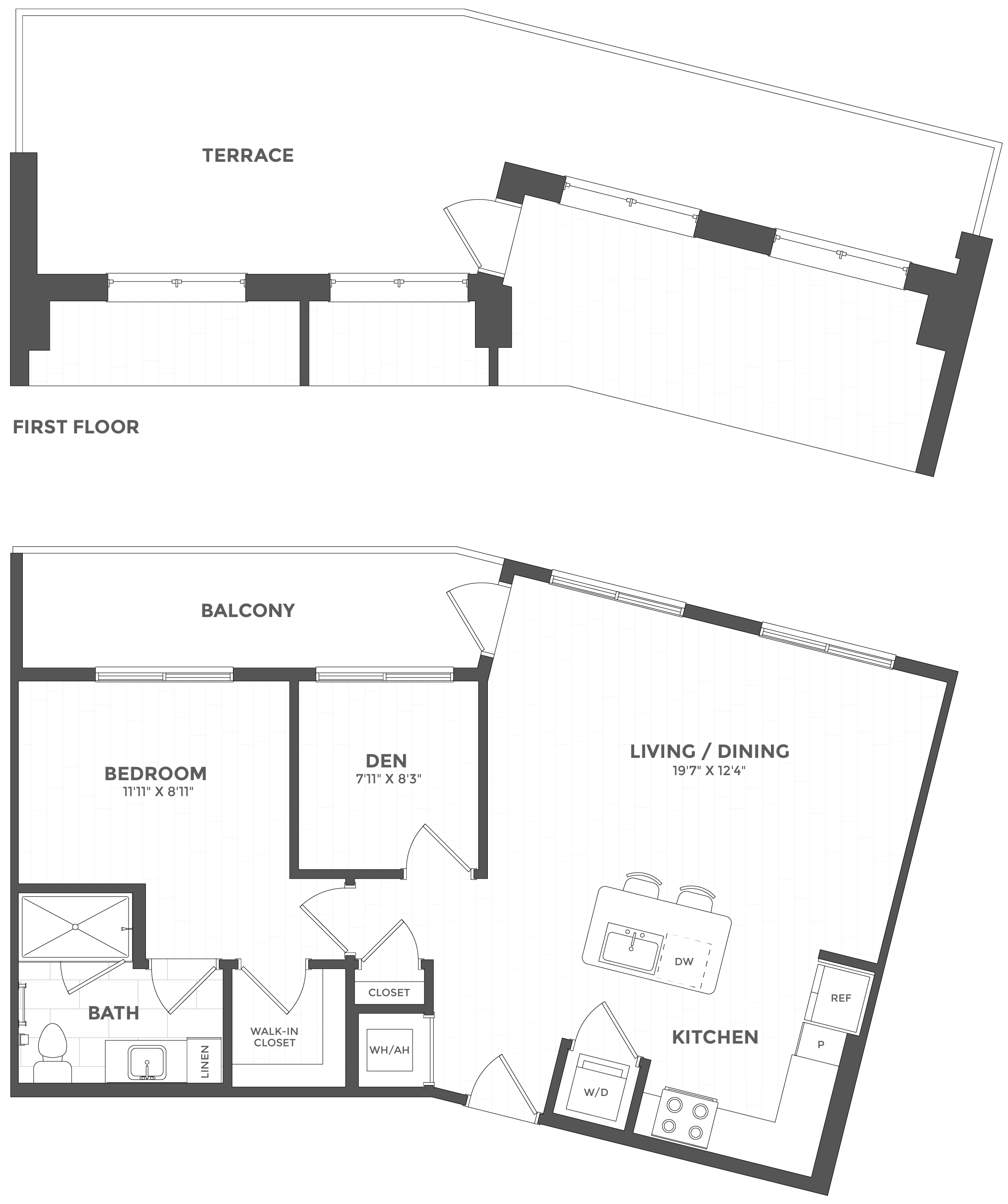 A2 Den floor plan
