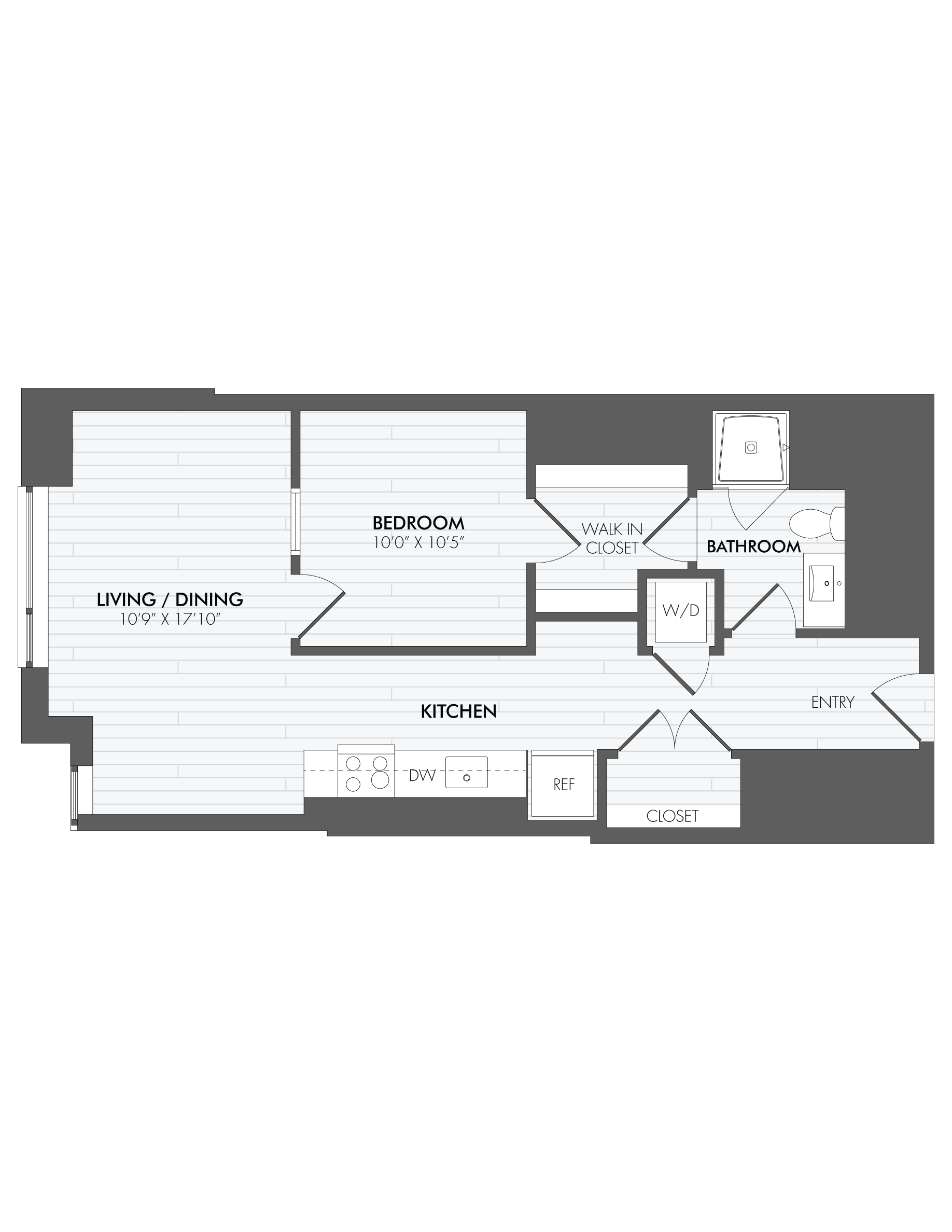 JR 1 Bed/1 Bath-A4 floor plan