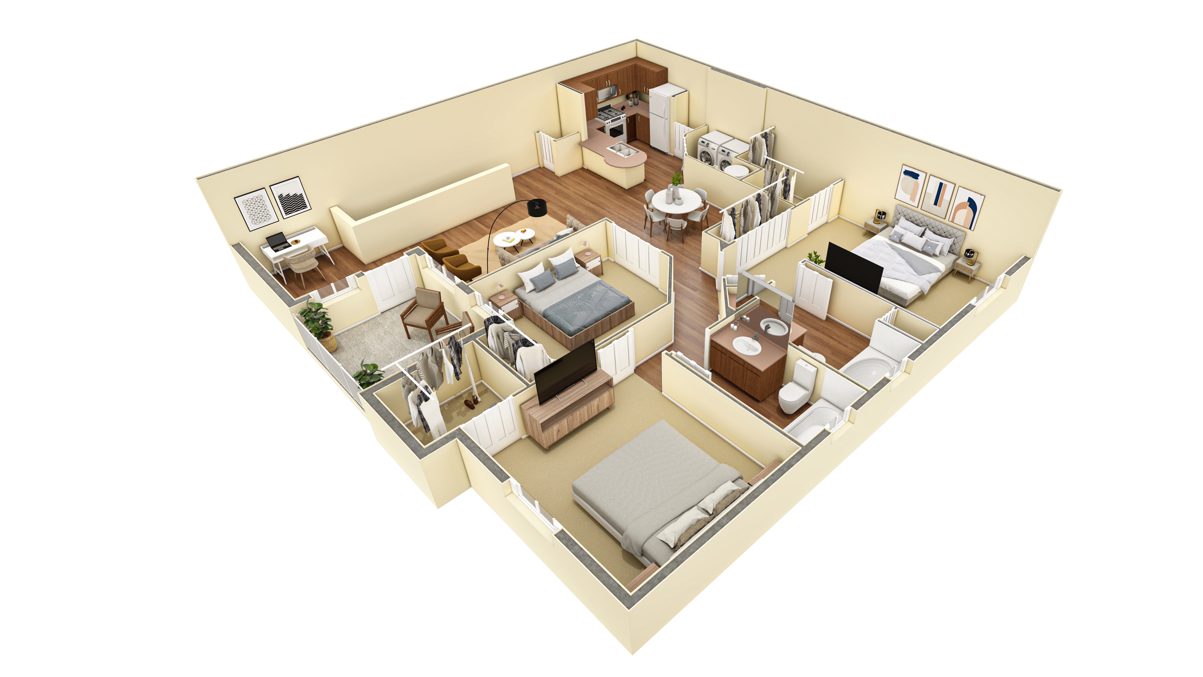 3 BR Grand Overlook floor plan