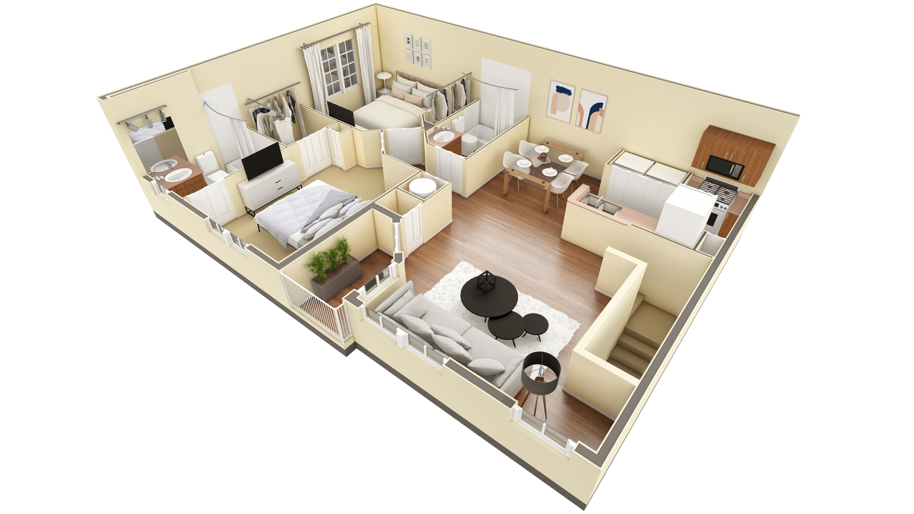 2 BR Designer Overlook floor plan