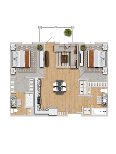 Cypress A floor plan