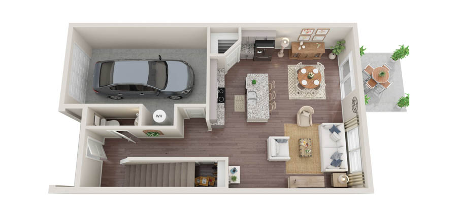 A floor plan