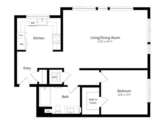 1E floor plan