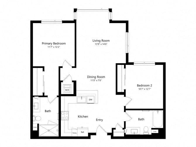 2E floor plan