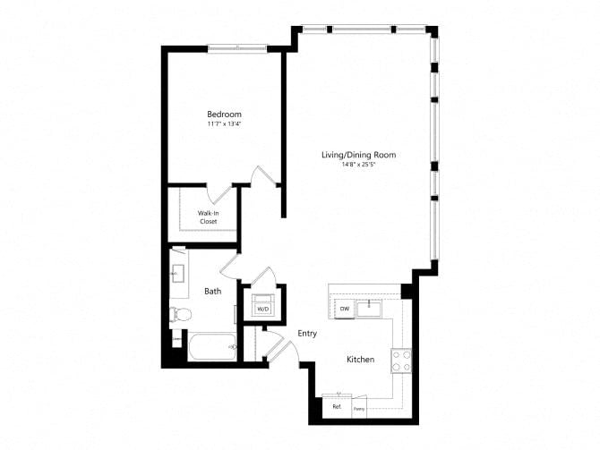 1H floor plan