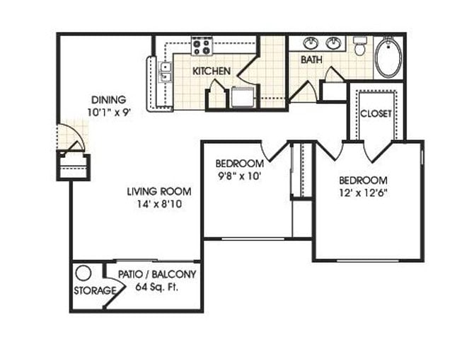 Lustrous floor plan