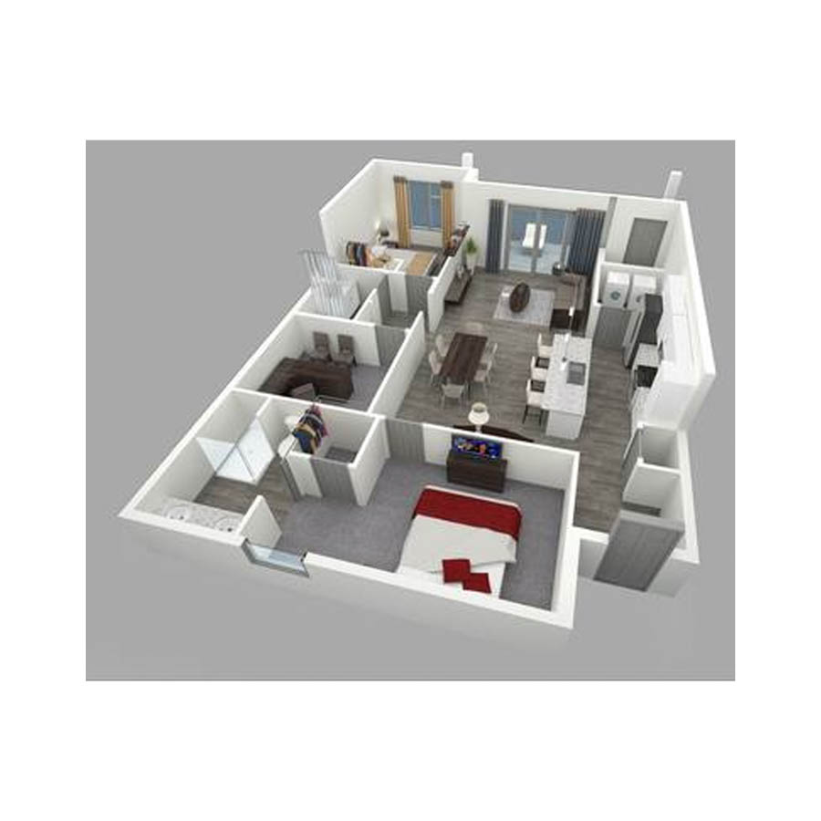 B3-D floor plan