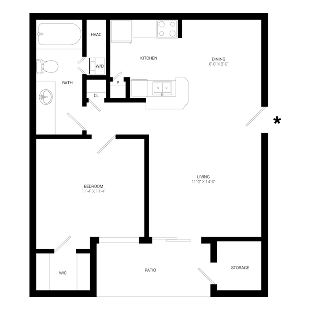 The Washington floor plan
