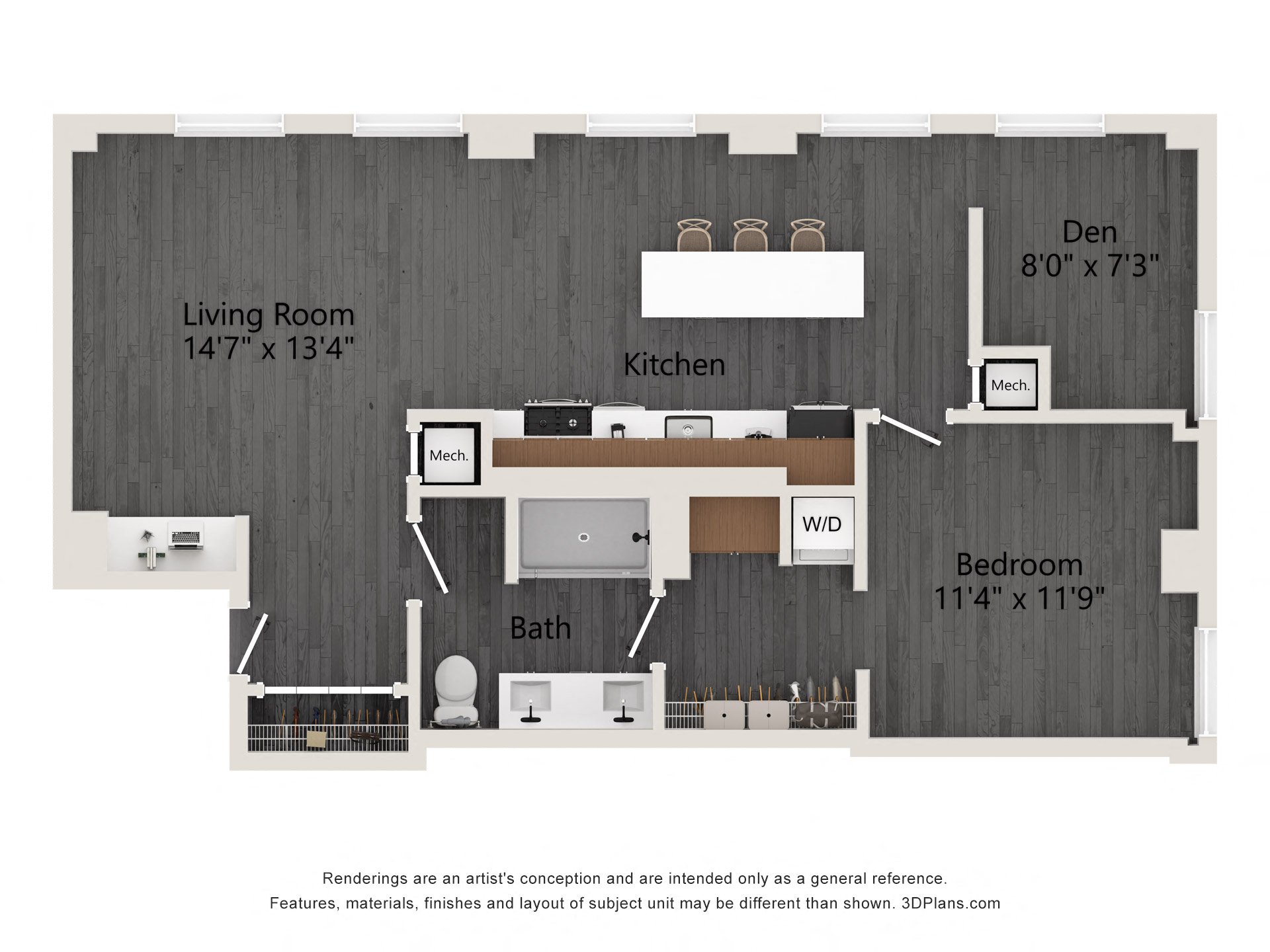 Unit 0524 floor plan