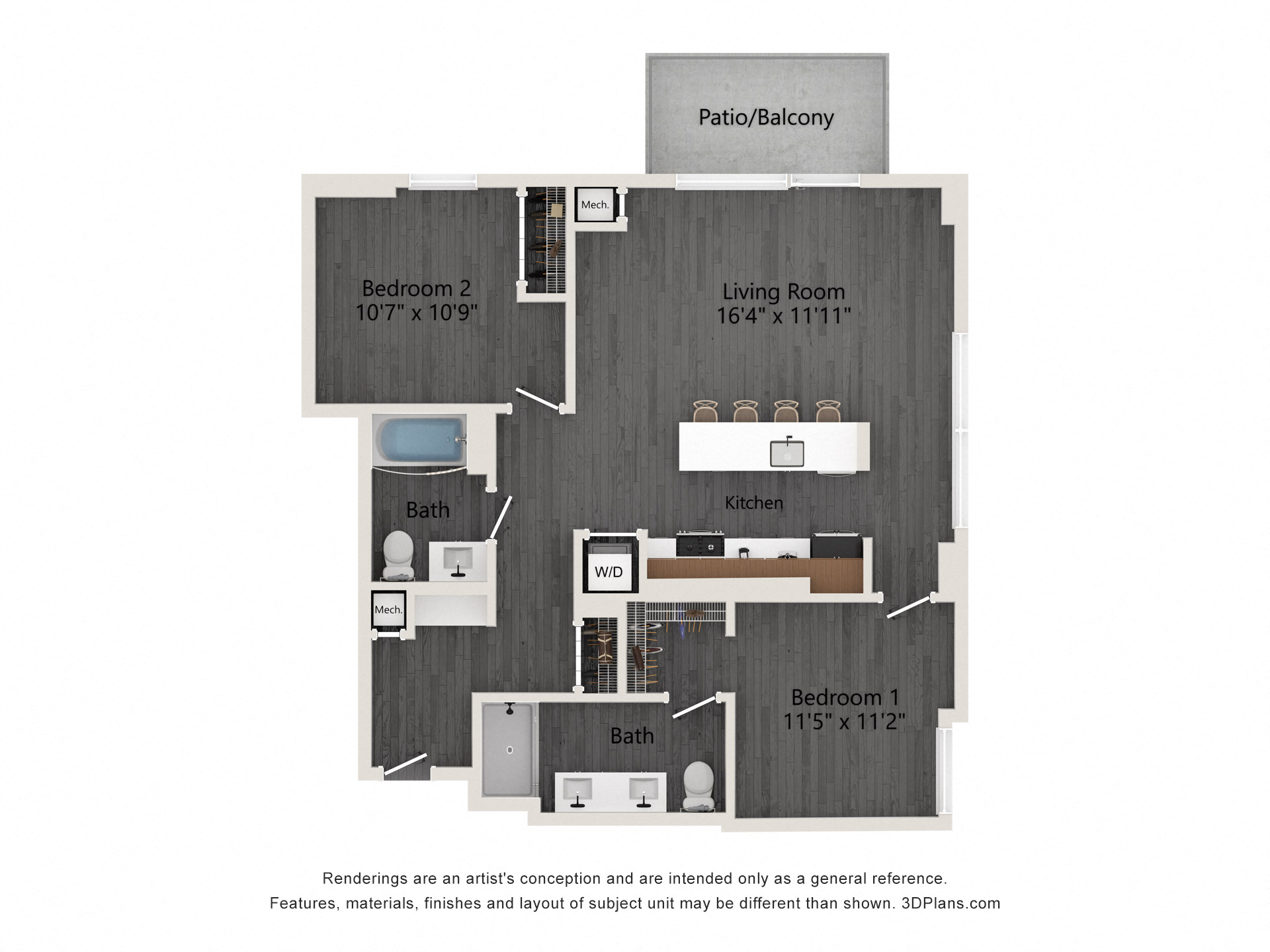 Unit 0708 floor plan