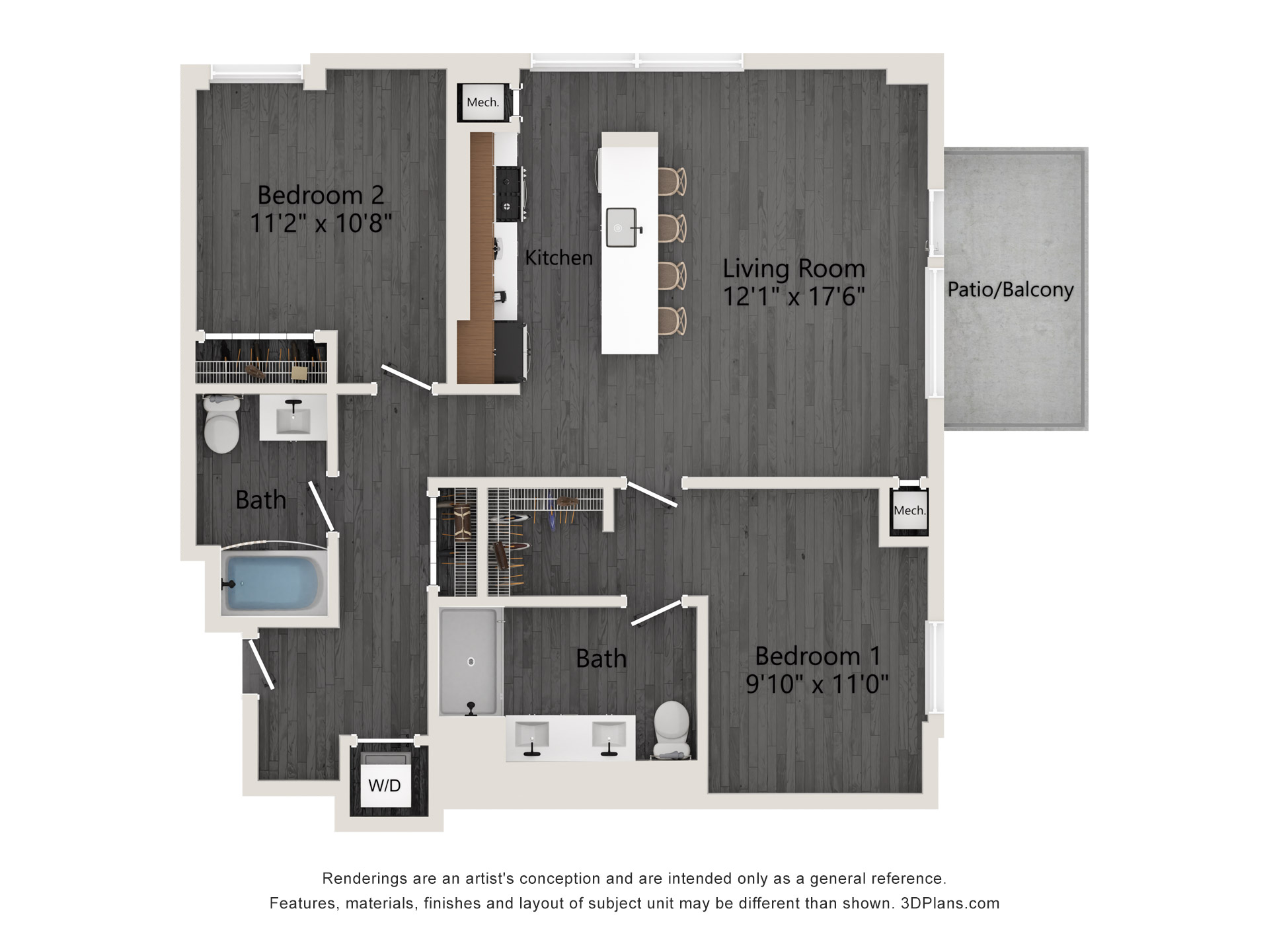 Unit 0409 floor plan