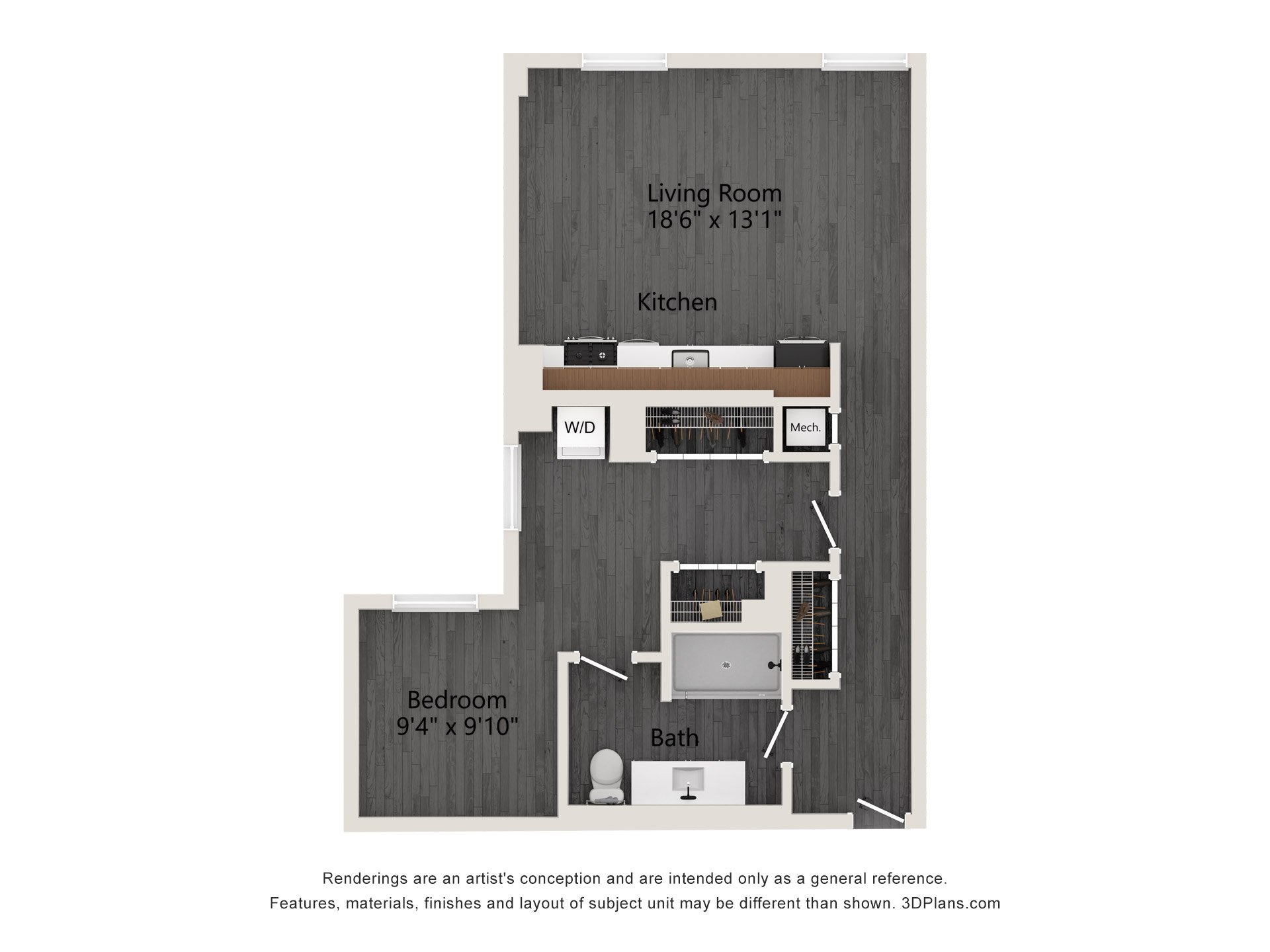 Unit 0417 floor plan