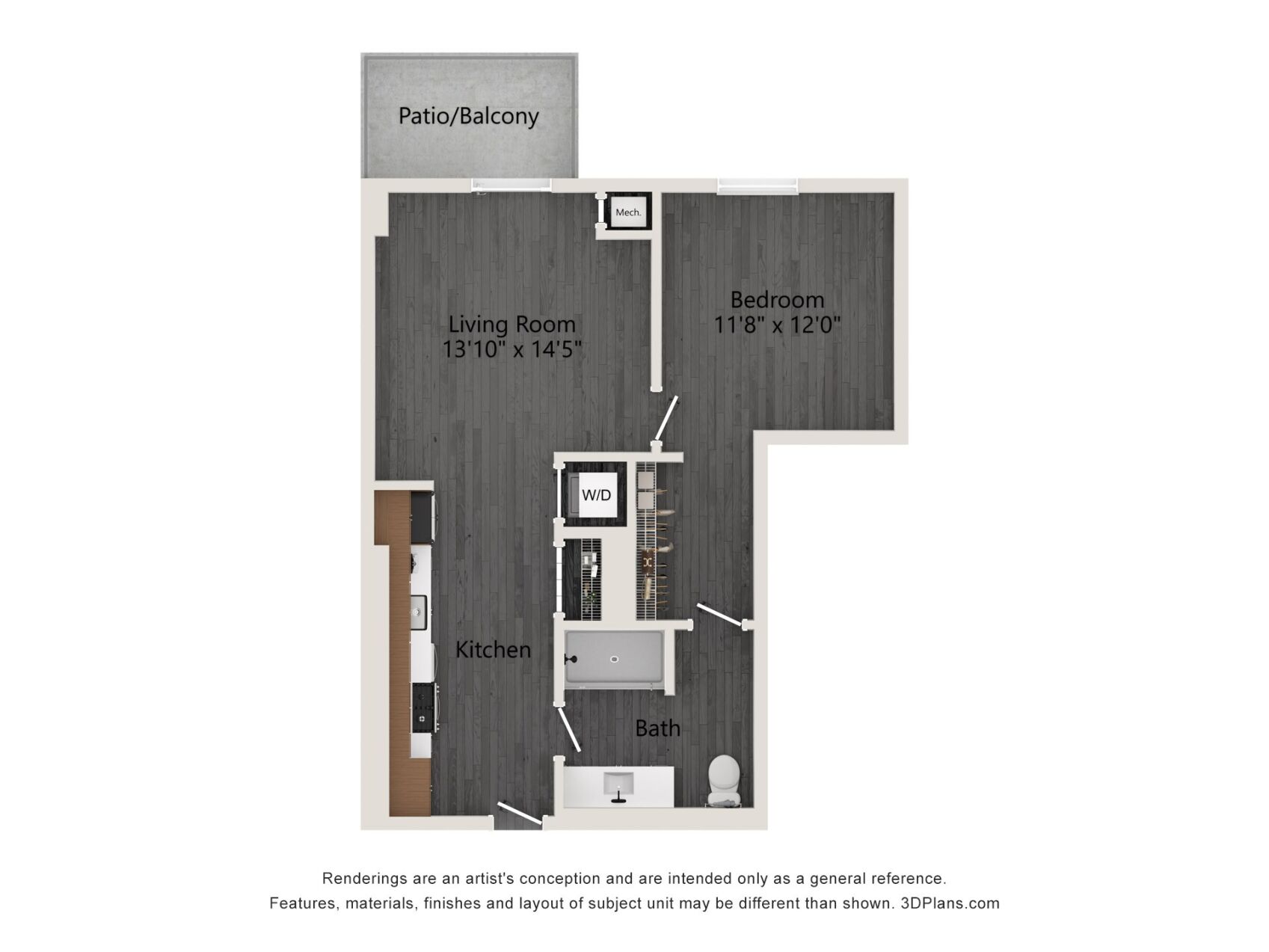 Unit 0807 floor plan