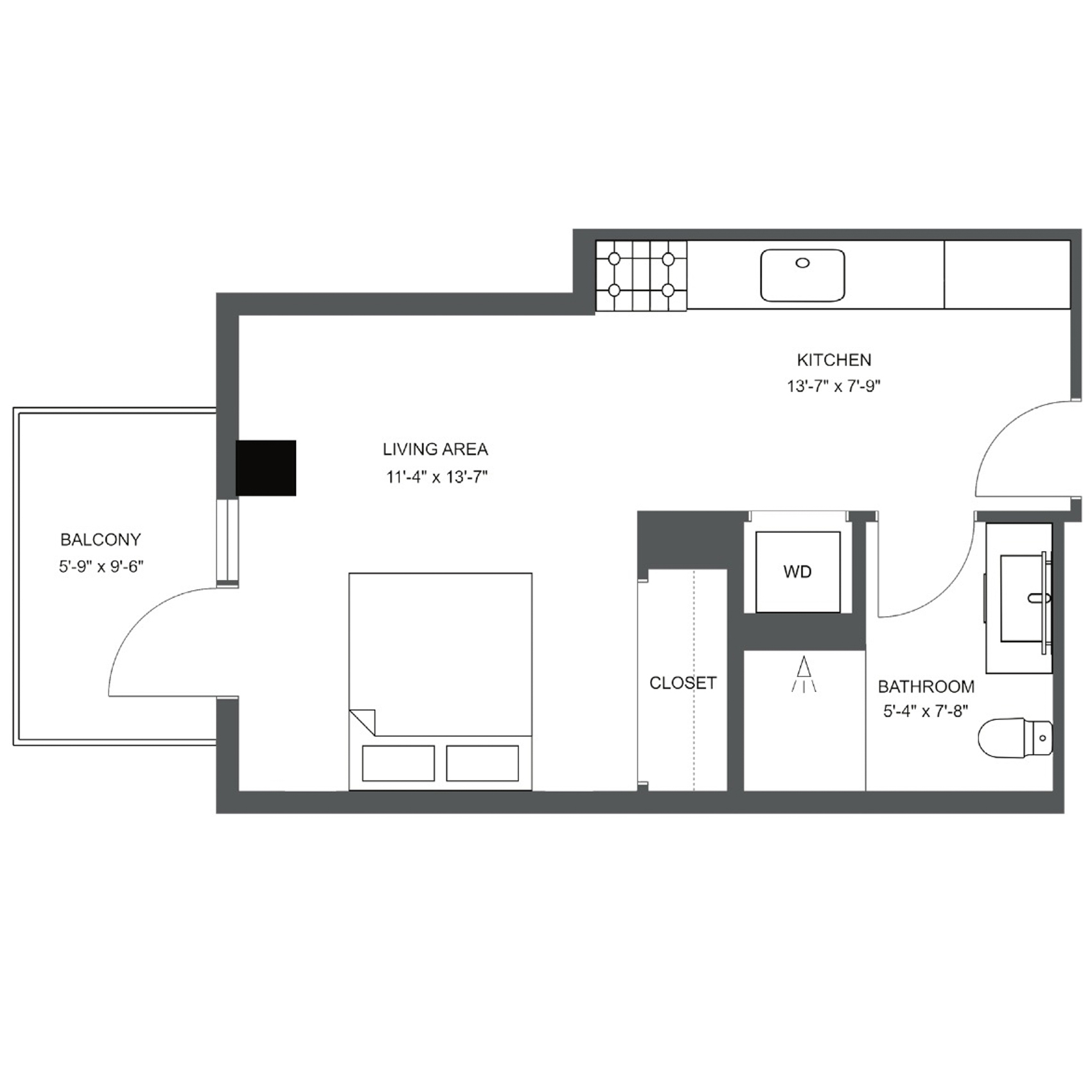 Unit C-510 floor plan