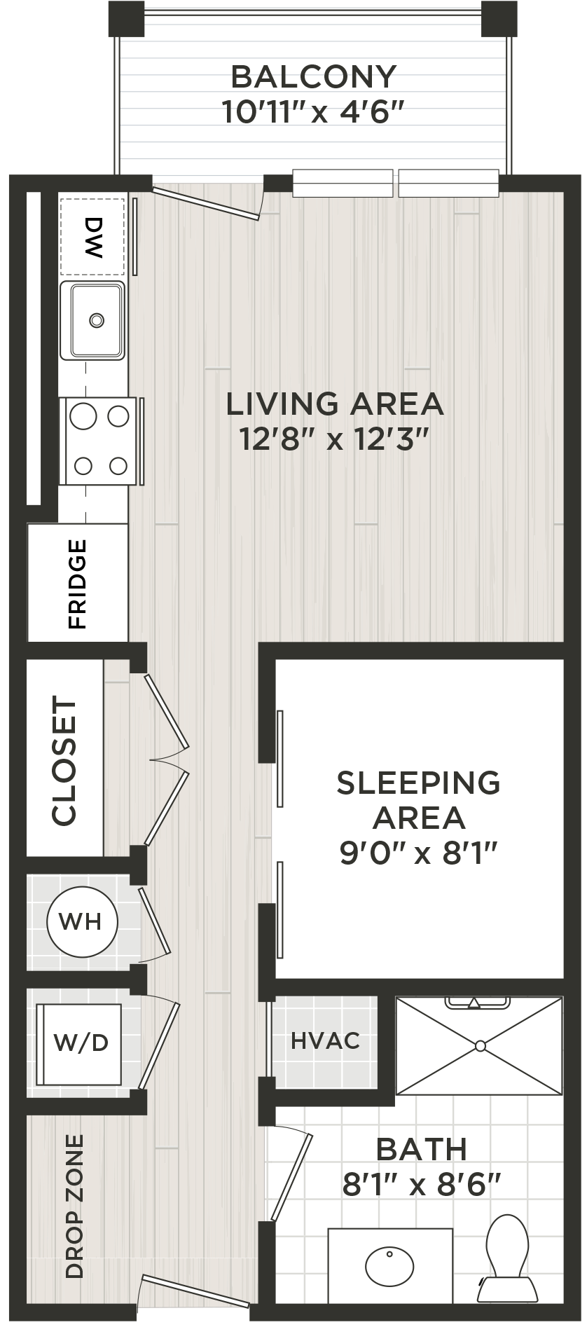 Studio-A1 floor plan