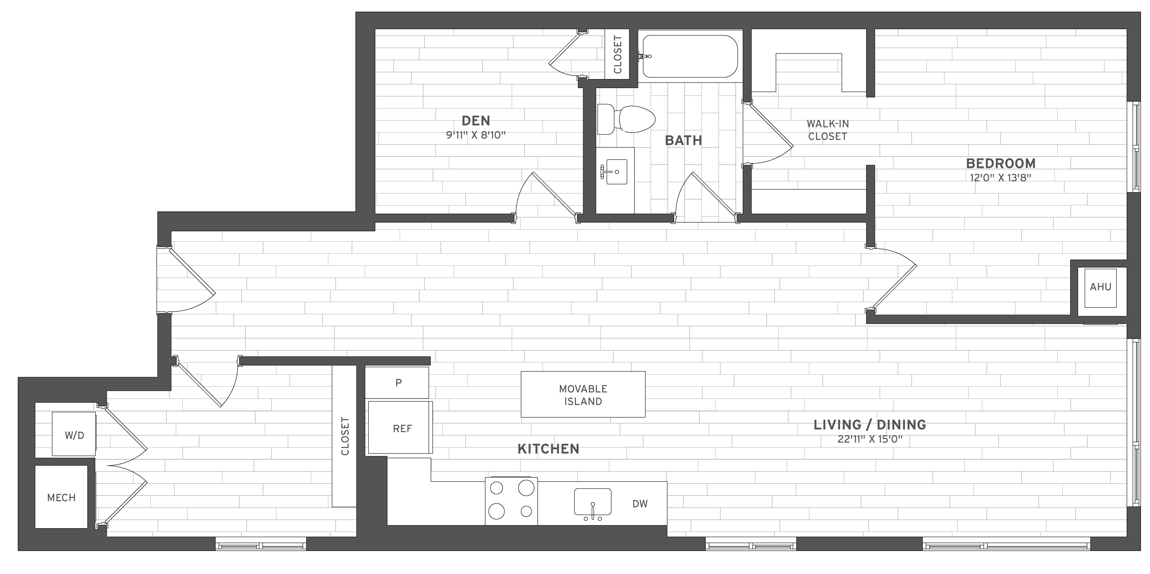 B2.1 Den floor plan