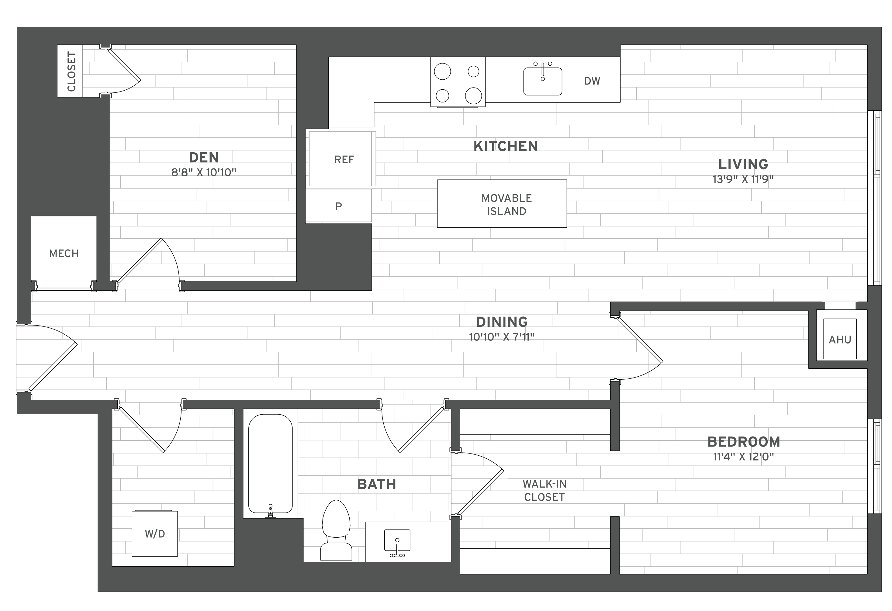 B1.1 Den floor plan