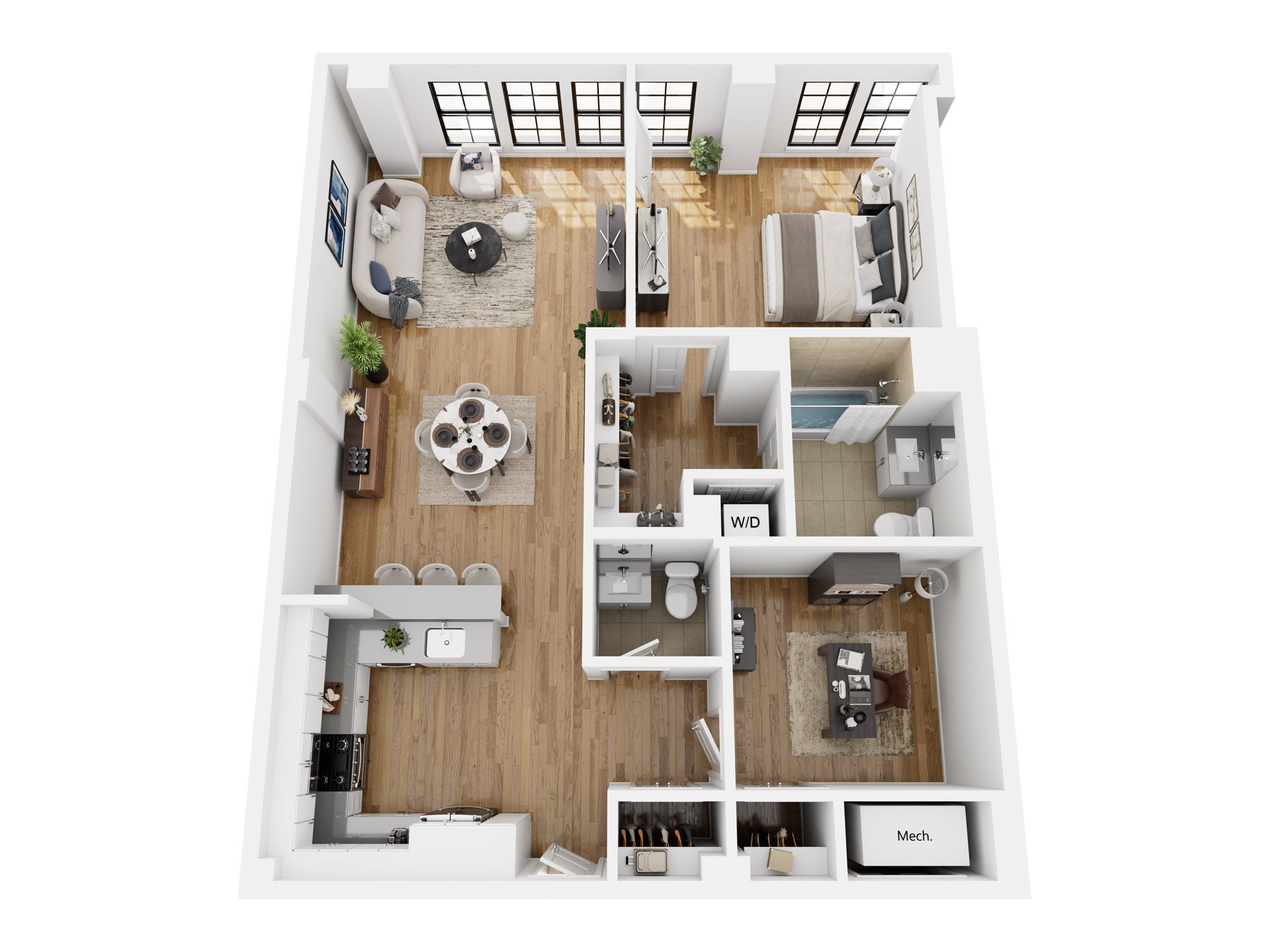 1 Bed/1.5 Bath-CL11HahD floor plan