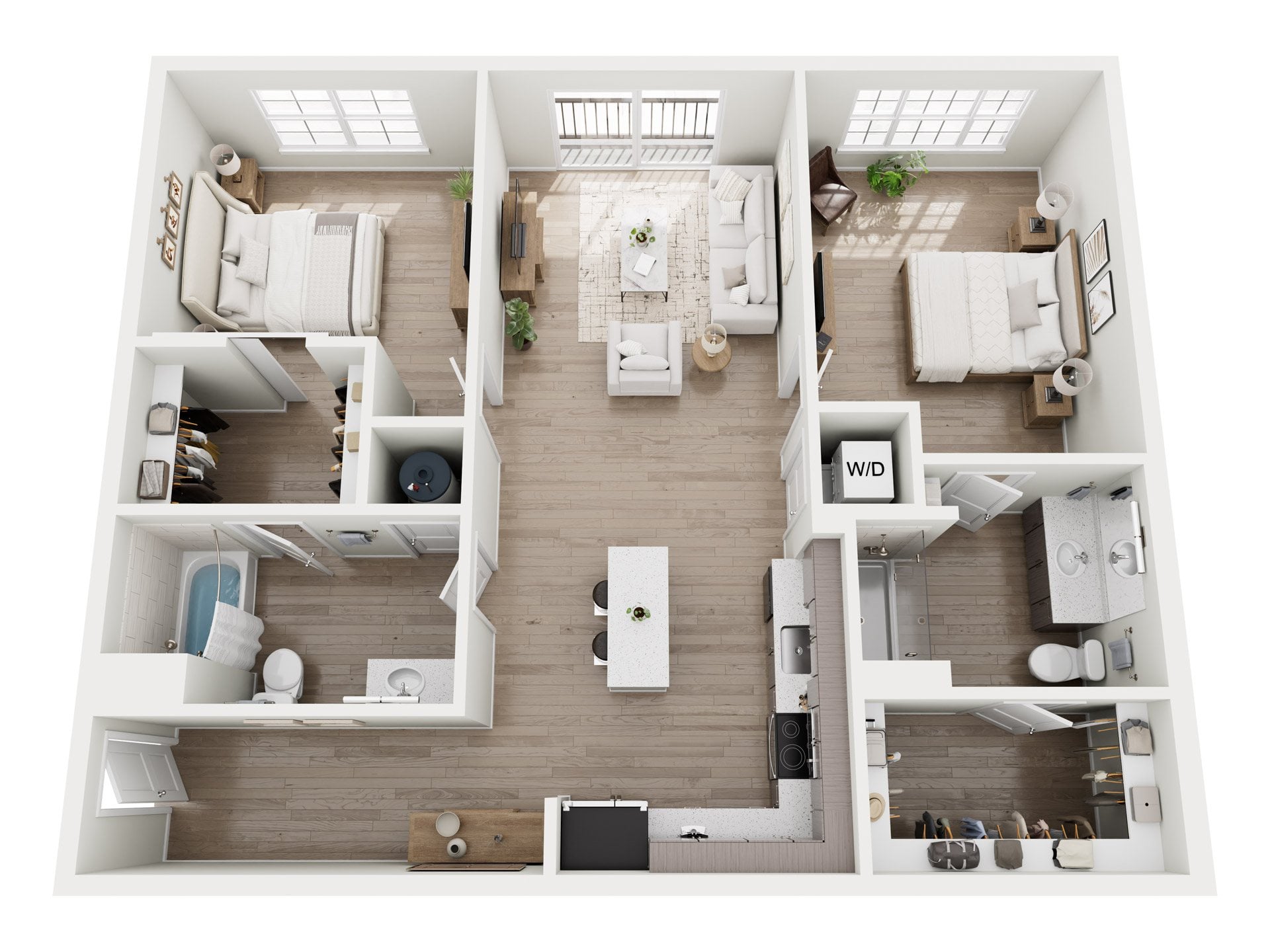 2Bb floor plan
