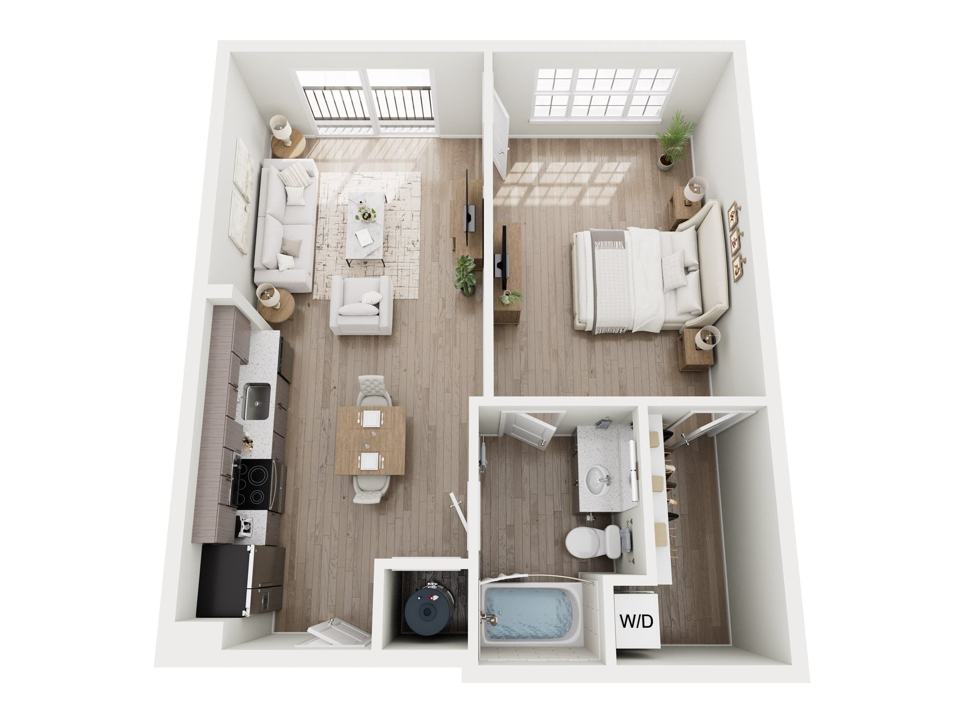 1B3b floor plan