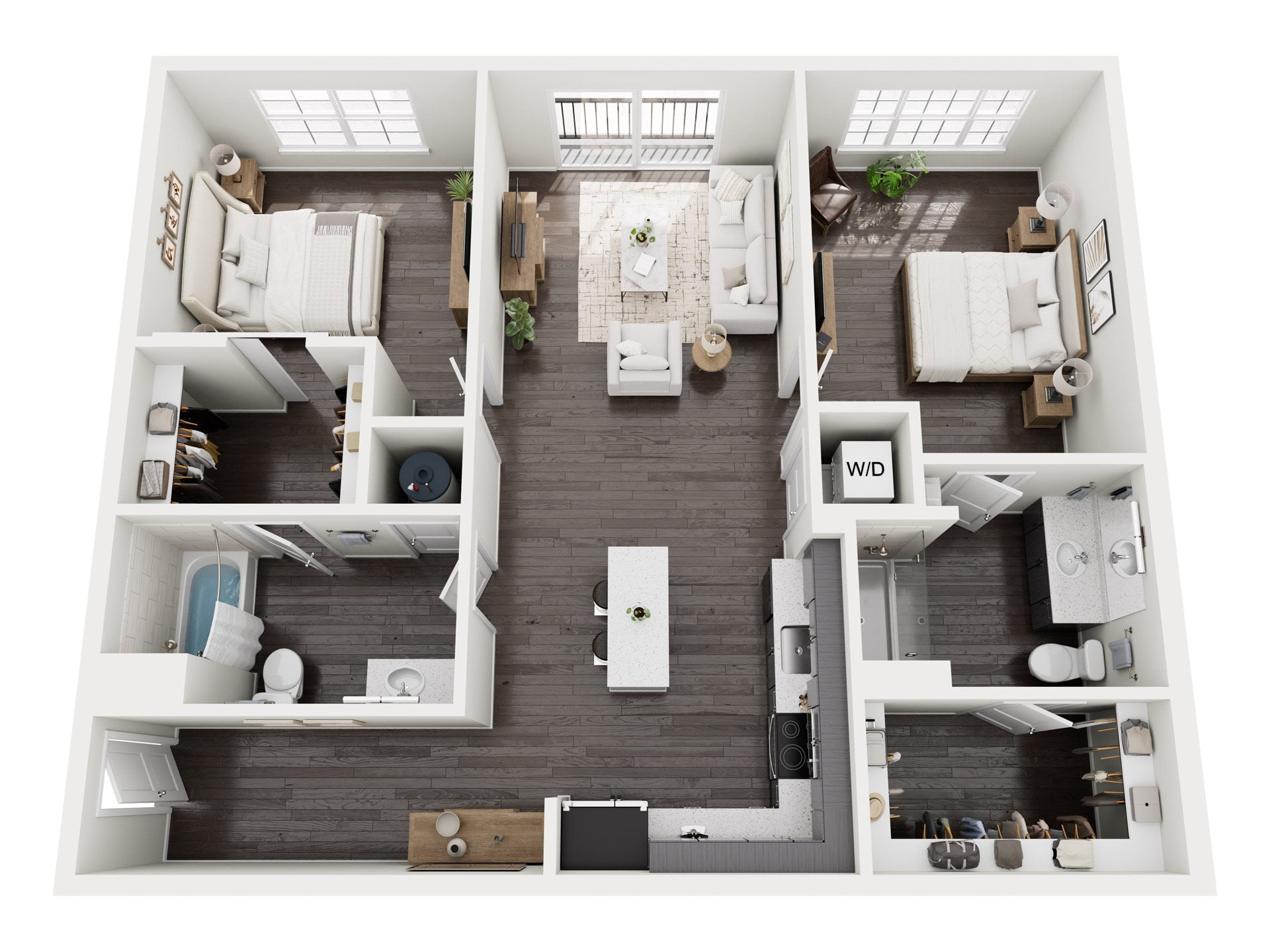 2Ba floor plan