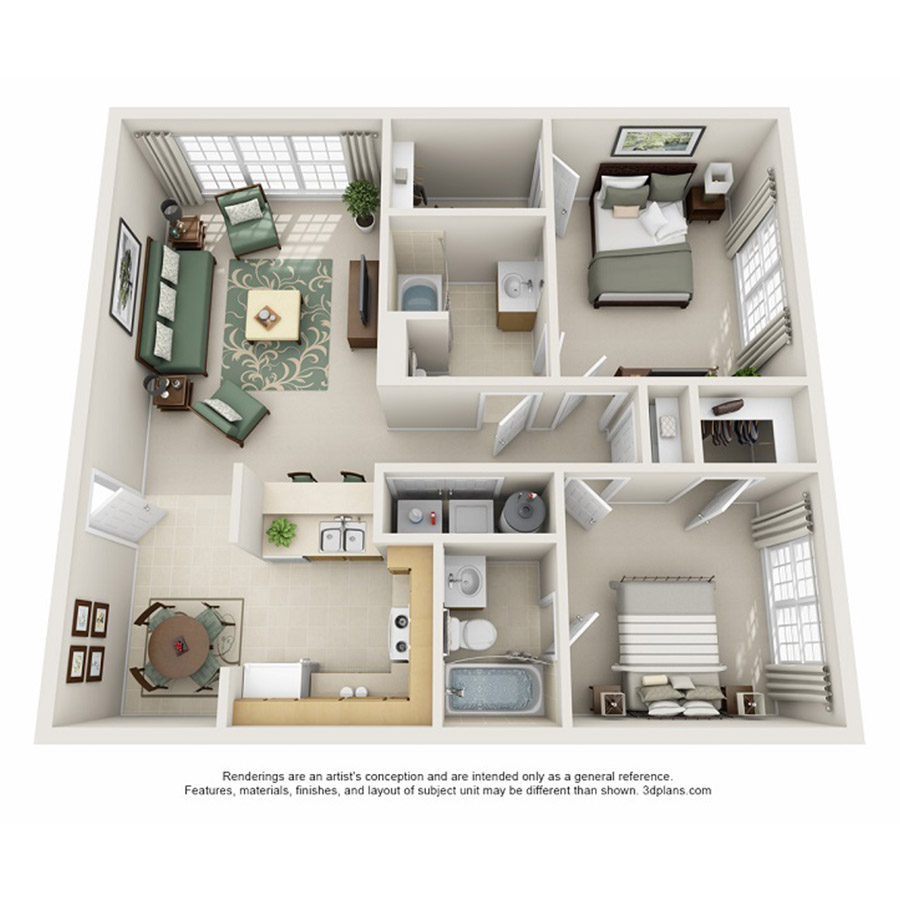 2B floor plan