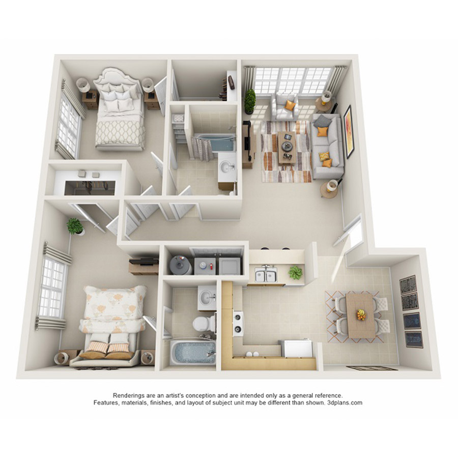 2C floor plan