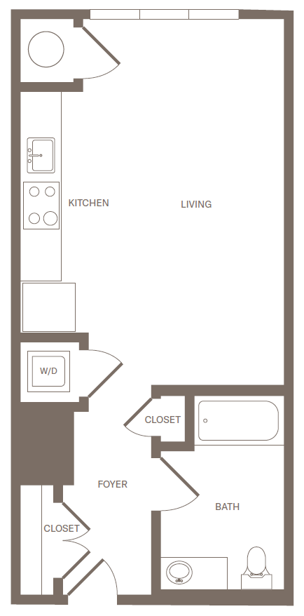 Studio-A floor plan