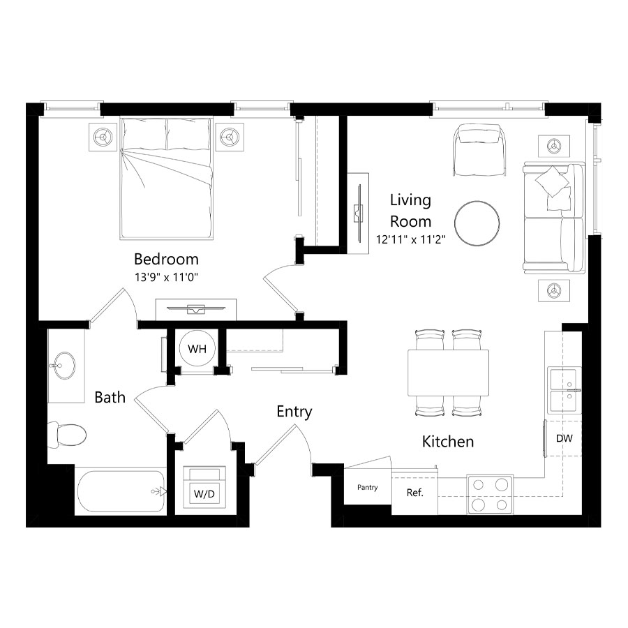 Unit B floor plan