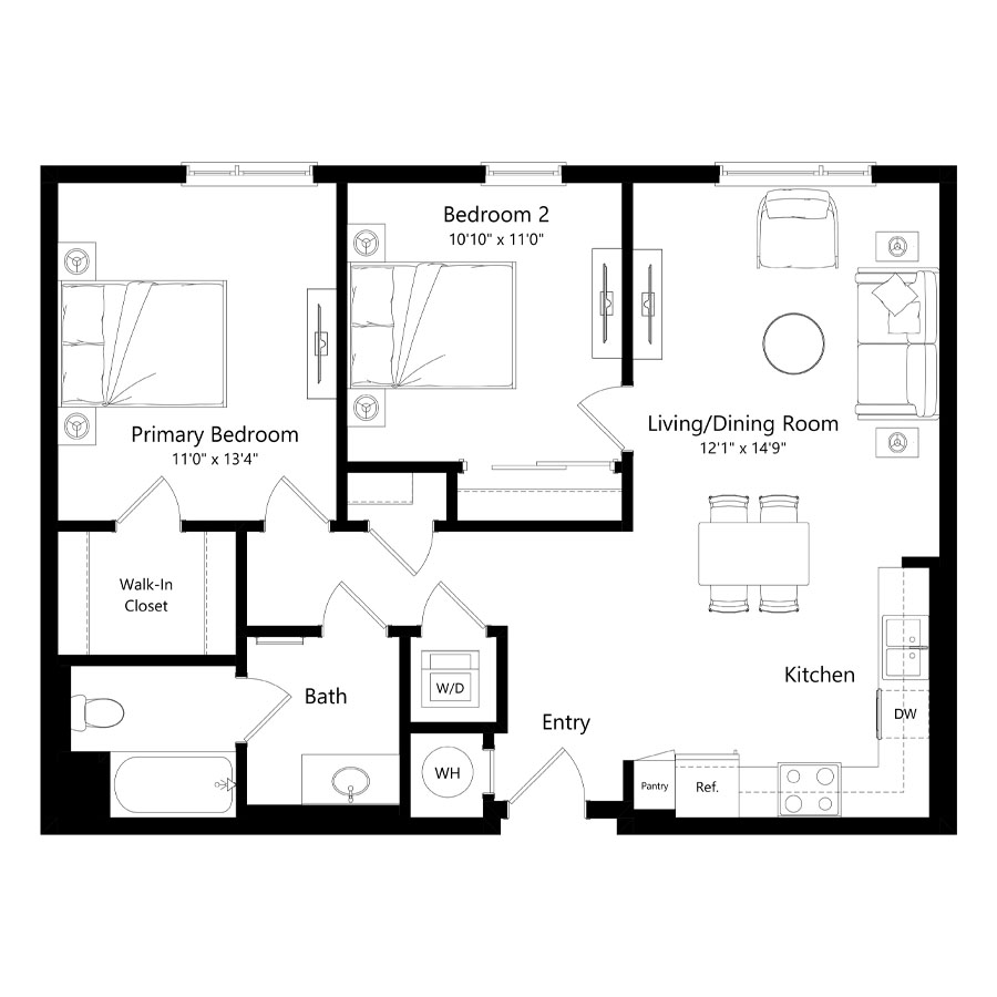 Unit C floor plan
