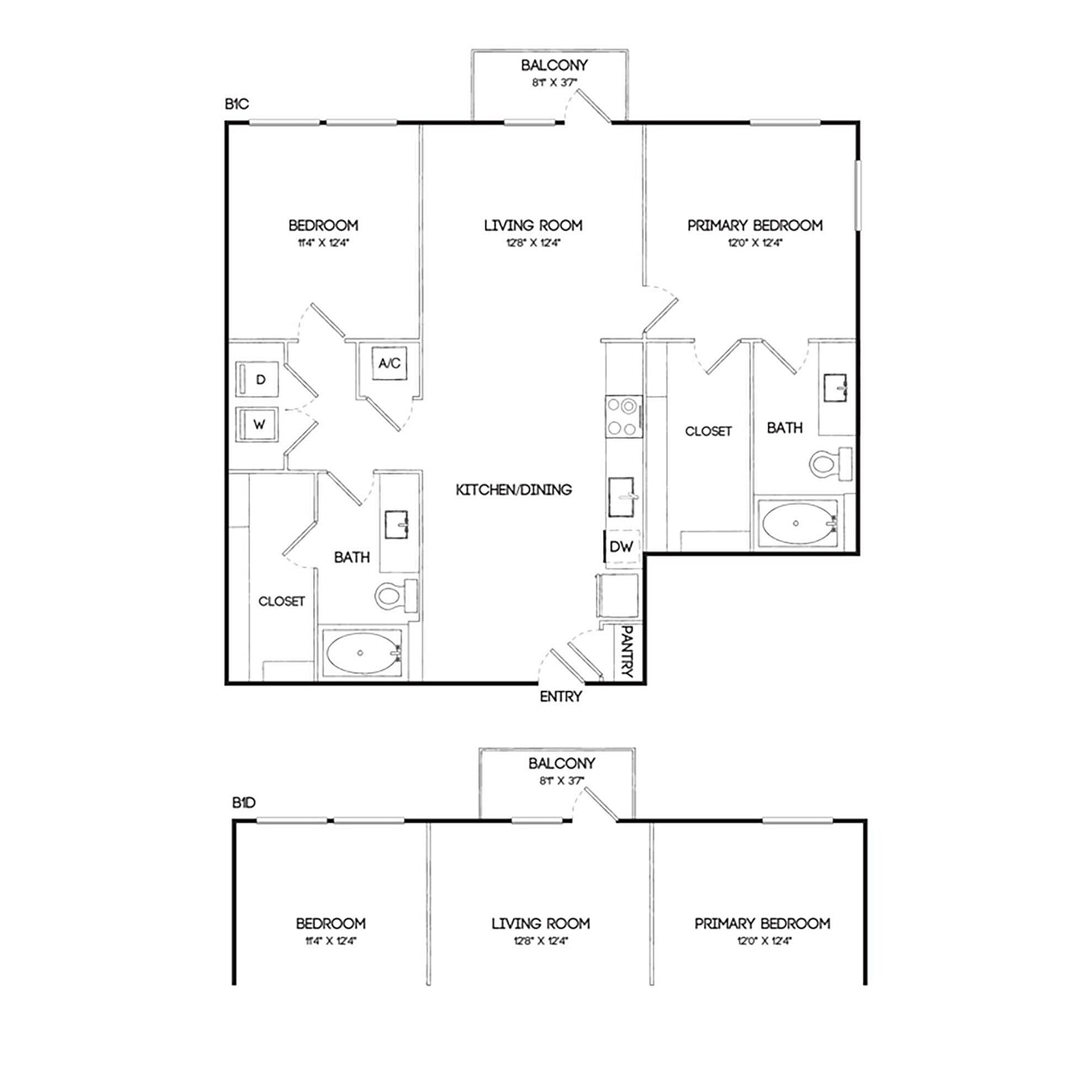 B1D floor plan