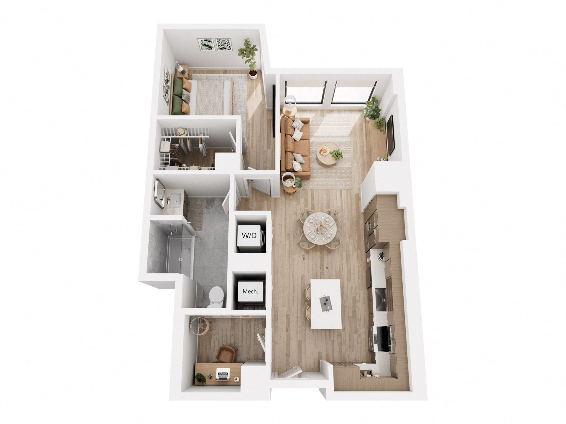 A6 + Study floor plan