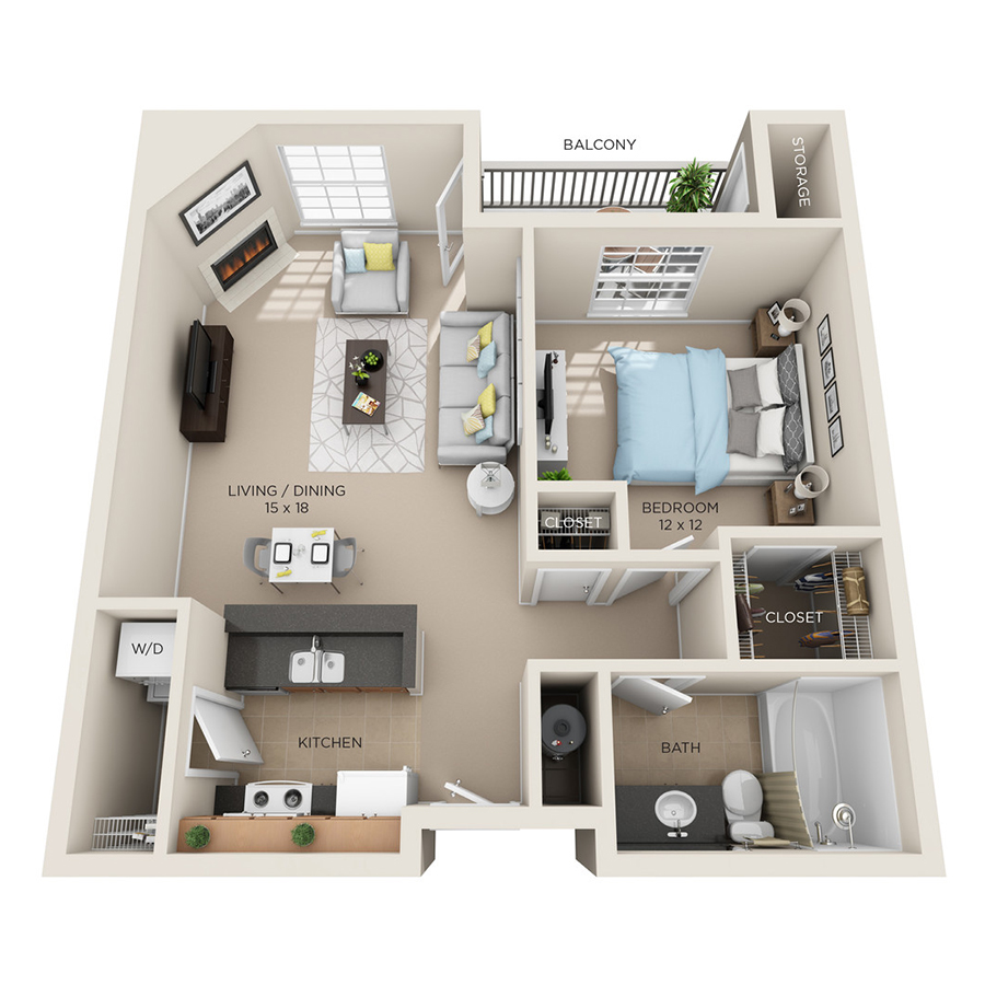 A2br floor plan